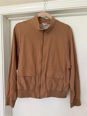 Hem & Thread Rust Brown Bomber Jacket